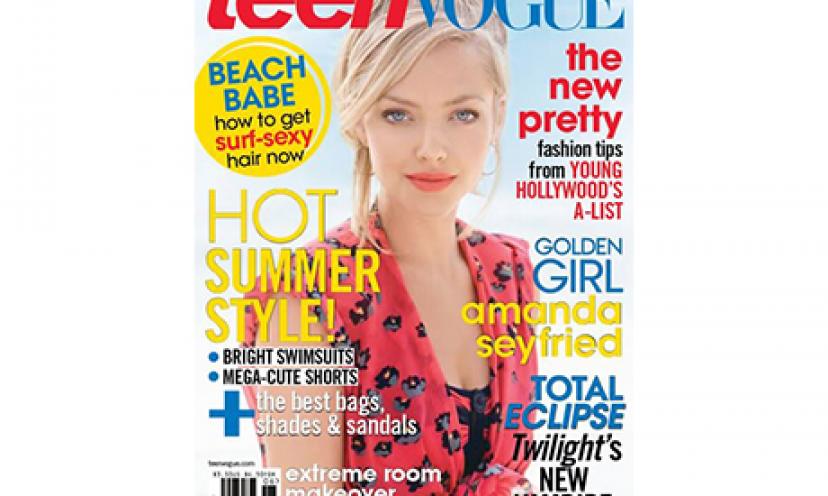 Get the latest fashion and beauty trends with a free 2-year subscription to Teen Vogue