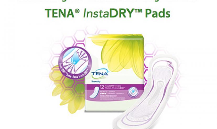 Try a free sample of TENA InstaDry Pads