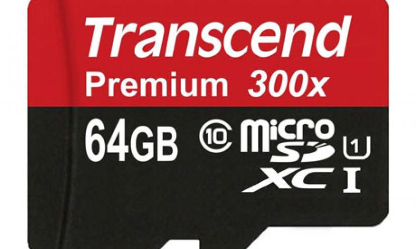 Save 40% on a Transcend 64GB Micro SD card!