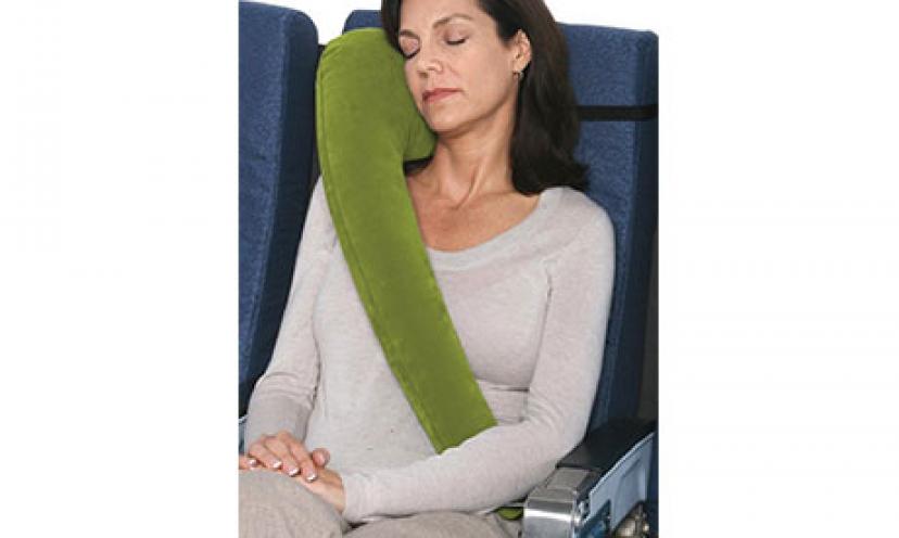 Save 50% on the Ultimate Inflatable Travel Pillow!