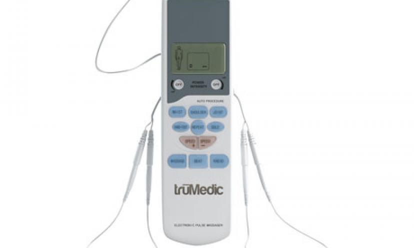 Get 68% Off on the truMedic TENS Electronic Pulse Massager!