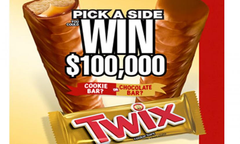 Win $100,000 from TWIX! Enter here!