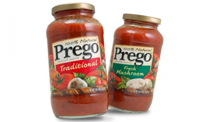 Enjoy $0.75 off Two Prego Italian Sauces!