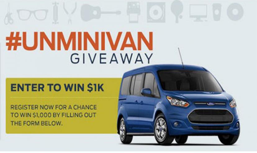 Enter to Win $1,000 in the Ford #UnMinivan Giveaway