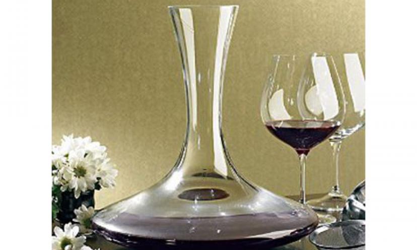 Enjoy 16% Off The Wine Enthusiast Vivid Wine Decanter!