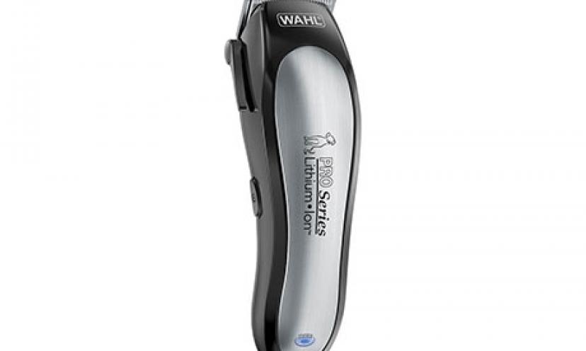 Get 47% Off The Wahl Home Pet Lithium Ion Pro Series Pet Clipper Kit!