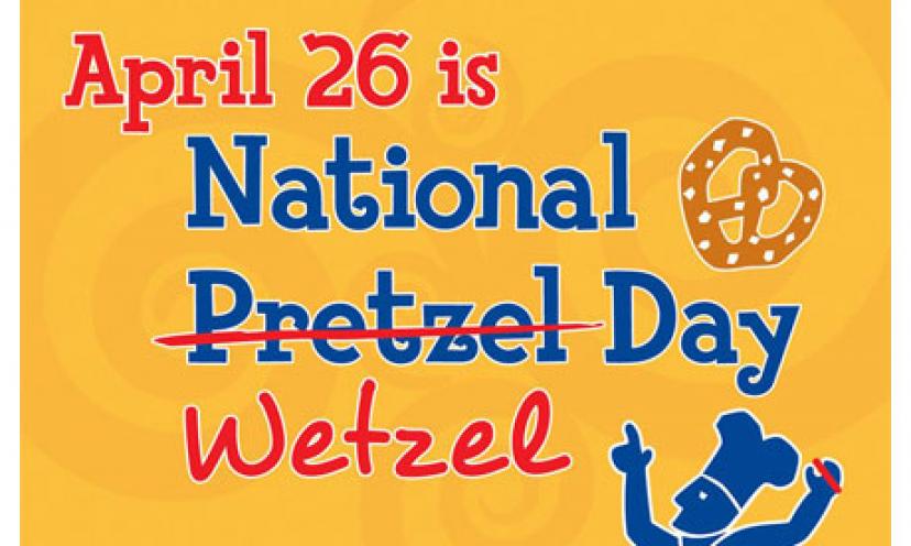 Get a FREE Wetzel Pretzel!