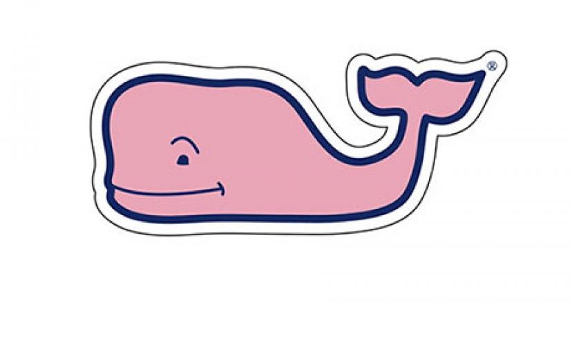 Get a FREE Vineyard Vines Pink Whale Sticker!