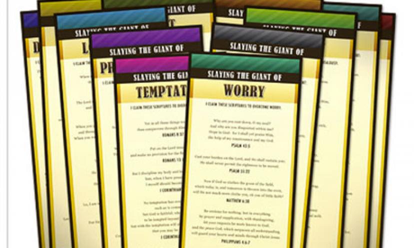 Get FREE Giant Slayer Scripture Cards from David Jeremiah, Today!