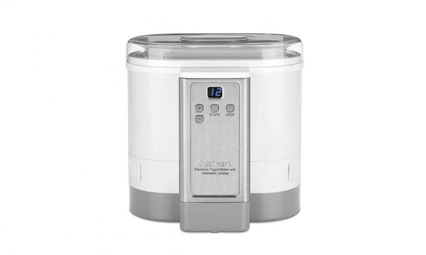 Save 50% Off on Cuisinart Electronic Yogurt Maker with Automatic Cooling!