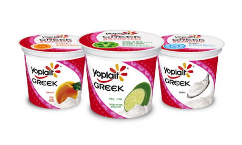 Get $1.00 off any Five Cups of Yoplait Greek Yogurt!