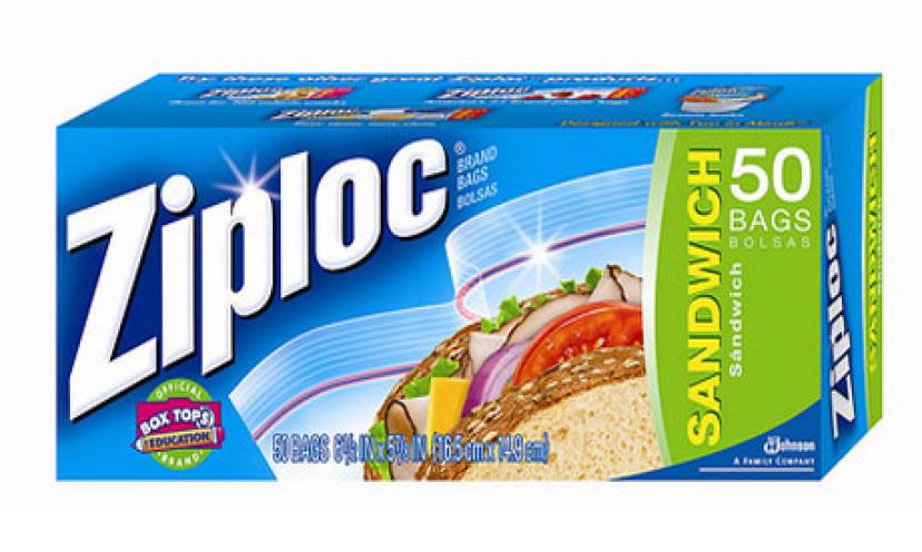 Get $1.00 off Ziploc Storage & Sandwich Bags!