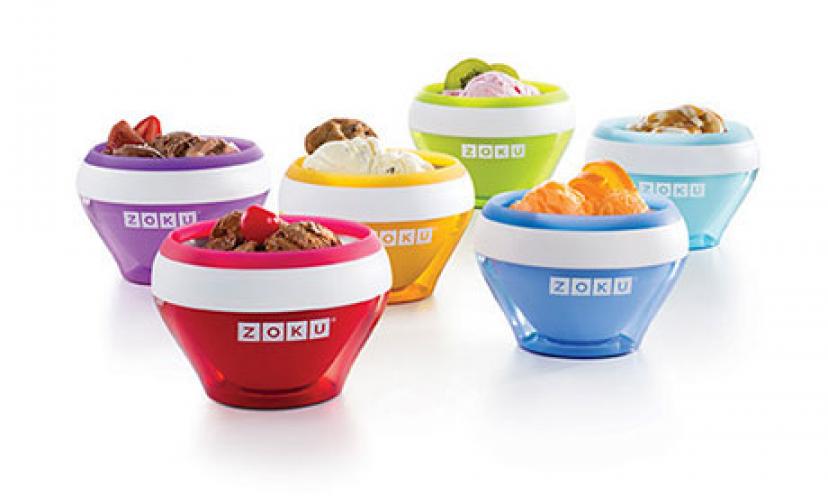 Enter for a Chance to win a set Zoku Ice Cream Maker Bowls and Recipe Book!