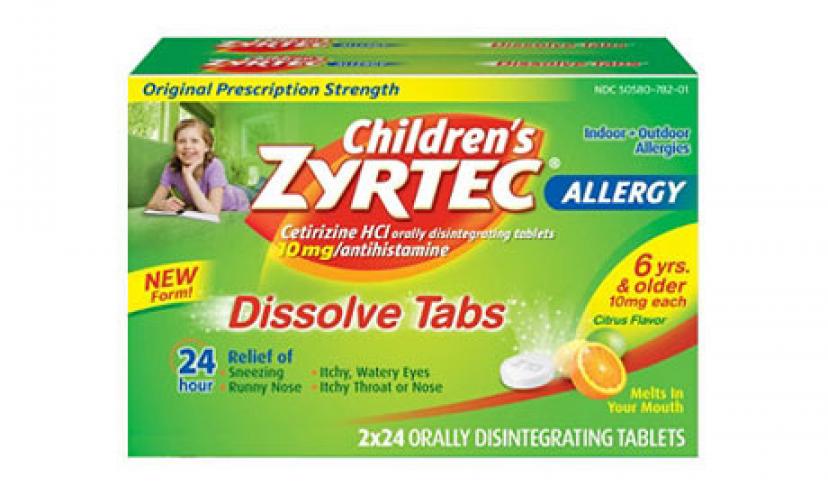 Get $5.00 off Adult Zyrtec or Childrens’ Zyrtec!