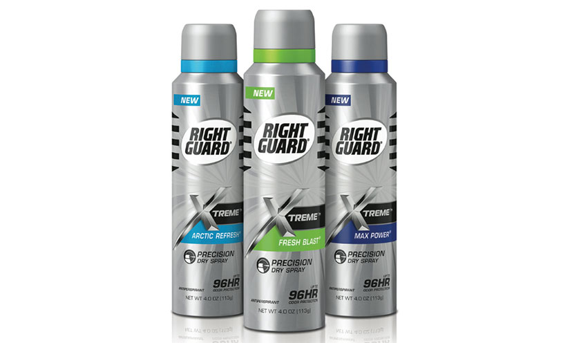 Get a FREE Right Guard Xtreme Precision Dry Spray Antiperspirant!