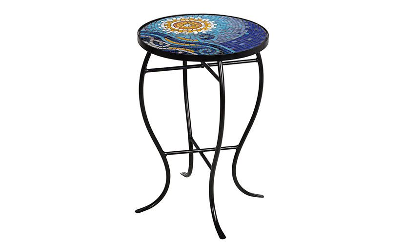 Save 25% off on a Mosaic Outdoor Accent Table!