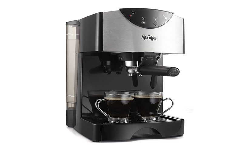 Save 43% off on a Mr. Coffee Espresso and Cappuccino Machine!