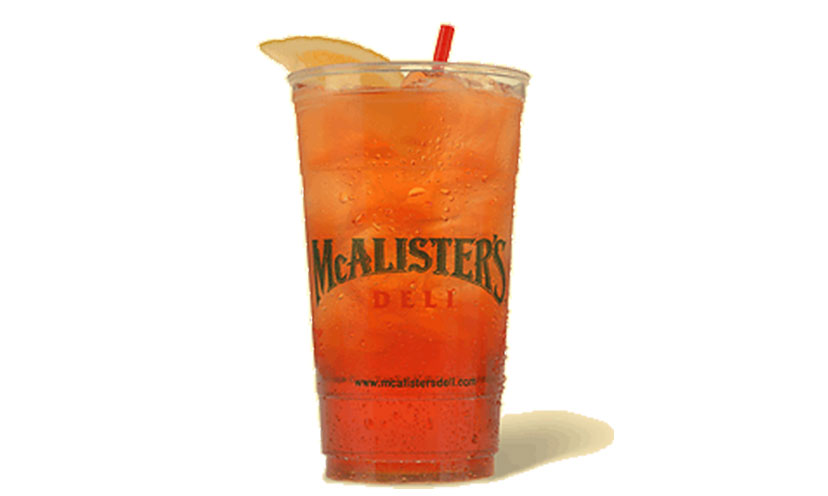 Get a FREE 32 ounce Sweet Tea from McAlister’s!