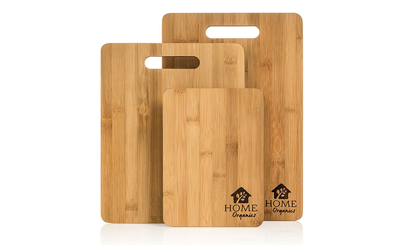 Save 57% off on Home Organics Premium Moso Bamboo Cutting Board 3-Piece Set!