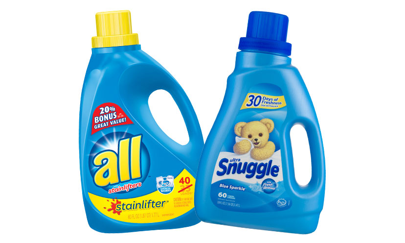 Save $1.00 on Any all or Snuggle Laundry Product!