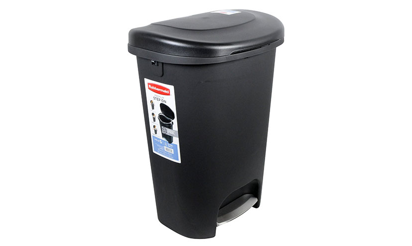 Save 35% off on a Rubbermaid Step-On Wastebasket!