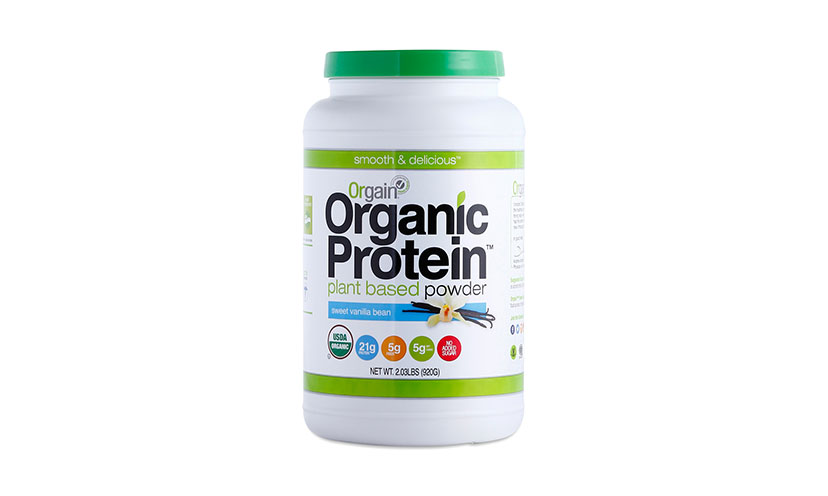 Get a FREE Sample of Orgain Protein Powder!