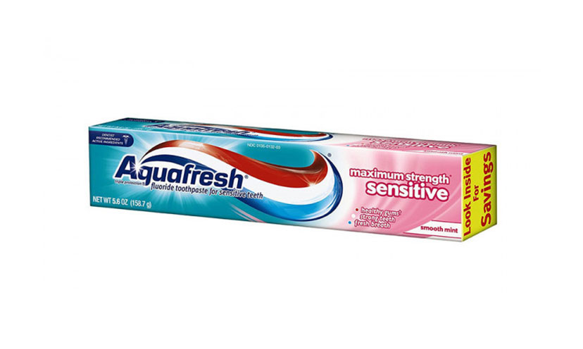 Save $0.75 off One Aquafresh Toothpaste!