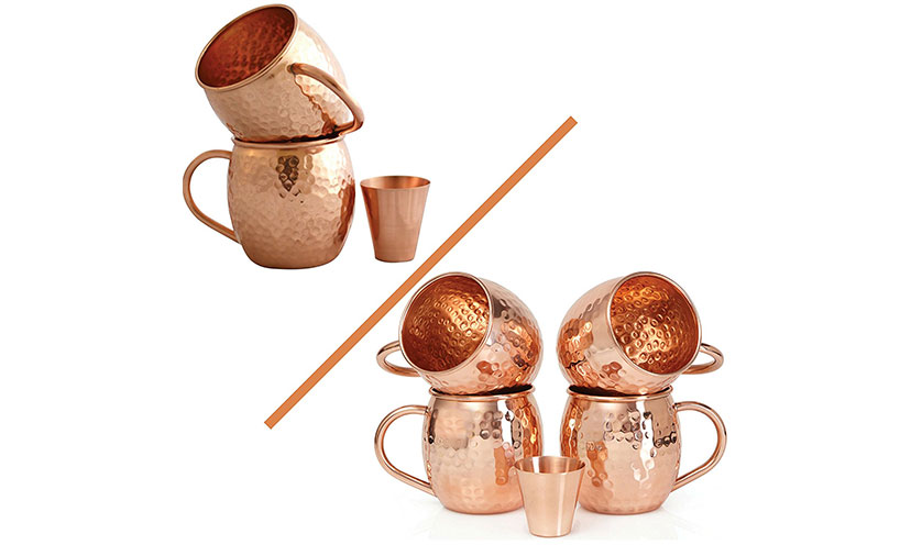 Save 68% off a Set of Moscow Mule Copper Mugs!