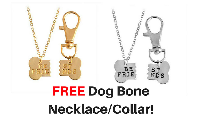 Get a FREE Dog Bone Necklace and Collar!