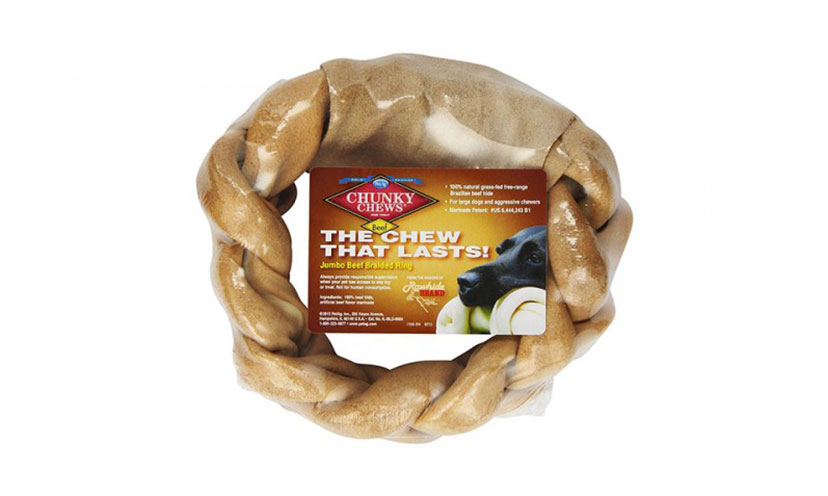Save 54% on a PetAg Chunky Chew Beef Braided Ring!