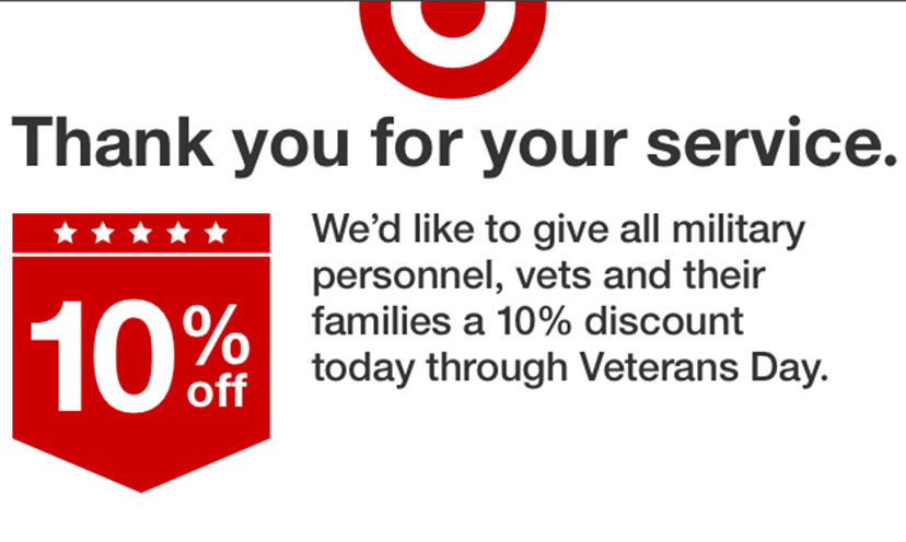 Veterans Can Save 10% off at Target This Week!