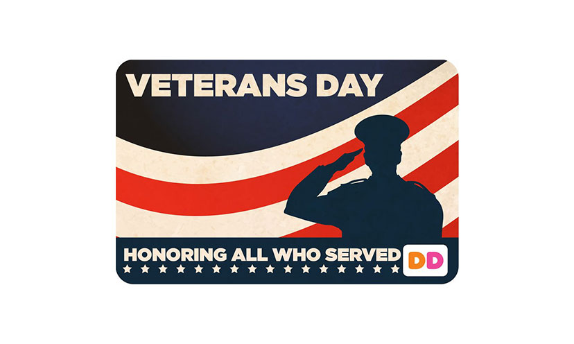 Veterans Get a FREE Donut from Dunkin’ Donuts!