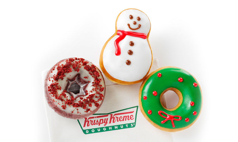 Get a FREE Holiday Doughnut at Krispy Kreme, Today Only!