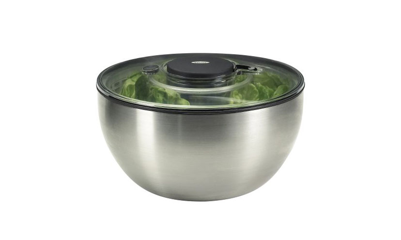 Save 30% on an OXO Steel Salad Spinner!