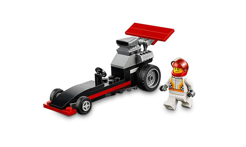 Get a FREE LEGO Mini City Dragster!