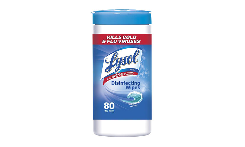 Save $0.50 on Lysol Disinfecting Wipes!