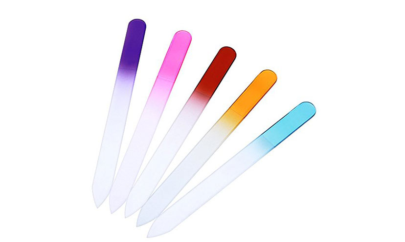 Save 57% on a Set of Crystal Glass Nail Files!