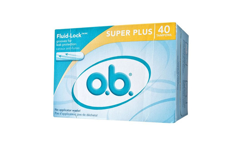 Get A FREE Box of O.B. Tampons!