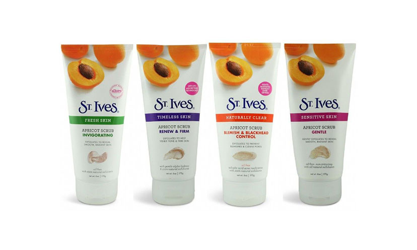 Save $0.75 on any St. Ives Face Scrub!