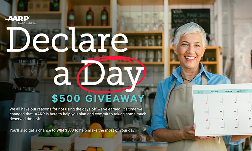 Enter to Win $500 from AARP!