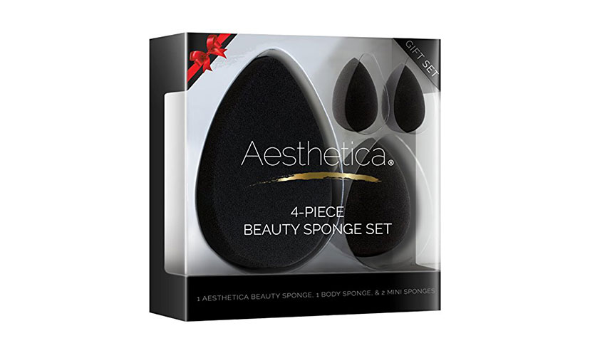 Save 32% on an Aesthetica 4-Piece Makeup Sponge Set!