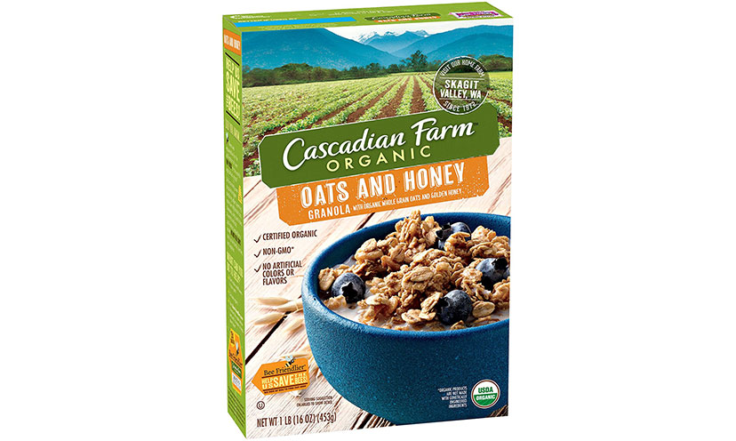 Save $1.00 on Cascadian Farm Cereal or Granola!