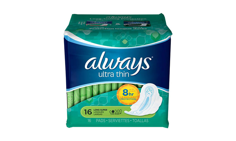 Save $1.50 on Two Always Pads or Liners!