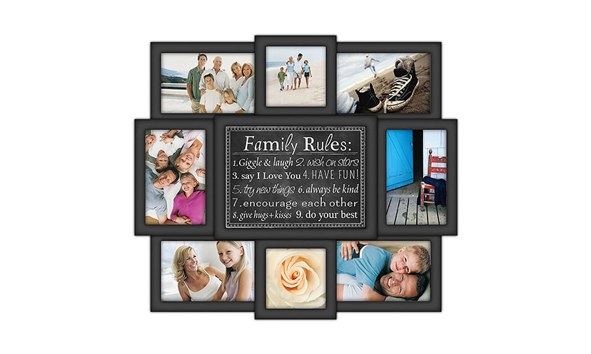 Save 16% on a Family Rules Collage Photo Frame!