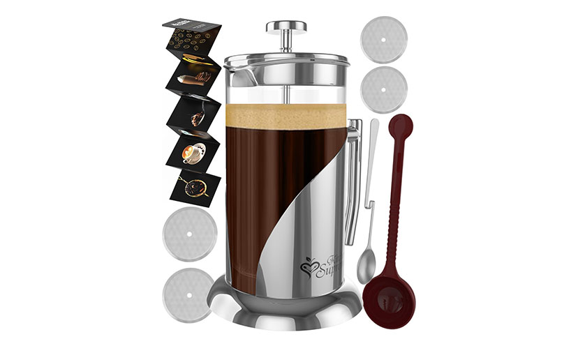 Save 65% on a French Press Coffee Maker!