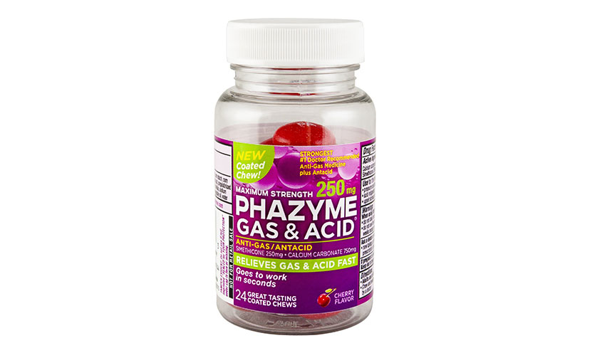 Save $2.00 on Phazyme Gas & Acid Chews!