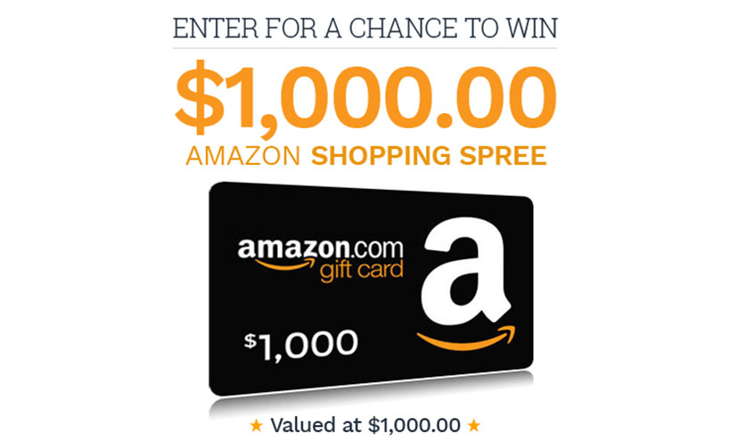 Enter to Win a $1,000 Amazon Shopping Spree!