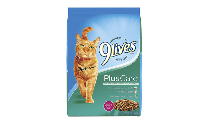 Save $0.75 on One Bag of 9 Lives Dry Cat Food!