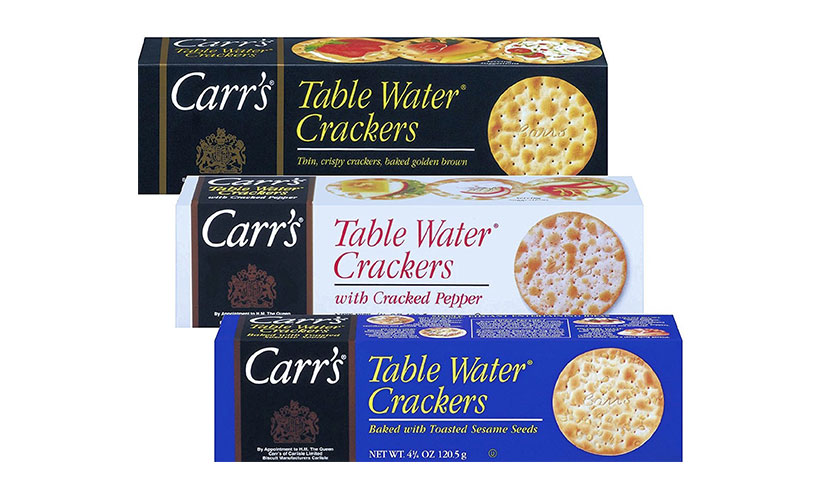 Save $1.25 on Carr’s Crackers!