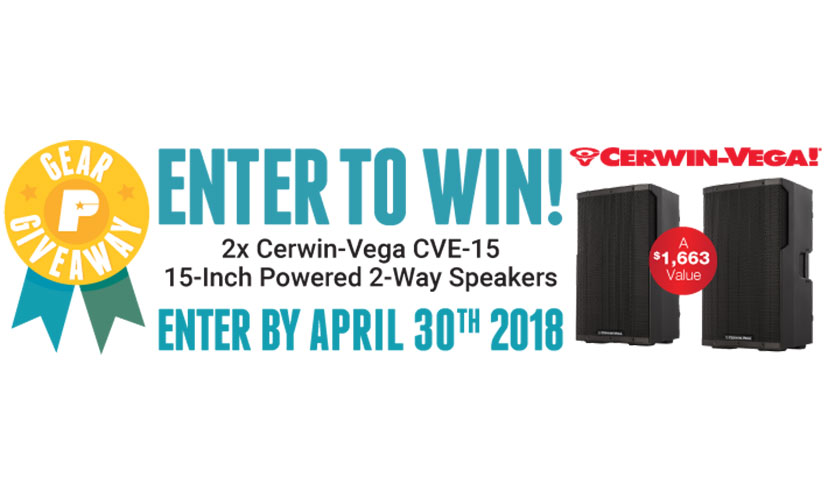 Enter to Win a Pair of Cerwin-Vega Stereo Speakers!